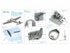 Quinta Studio QD72081 He 111 P/H 3D-Printed & coloured Interior on decal paper (Hasegawa) 1/72